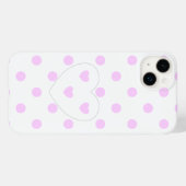 Polka Dots and Hearts 4 - White - schattig meisje Case-Mate iPhone Case (Achterkant (horizontaal))