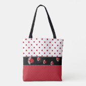 Polka Dots and Ladybugs All-Over Print Tas (Achterkant)