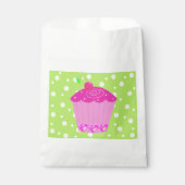 Polka Dots and Pink Cupcake Bedankzakje (Voorkant)