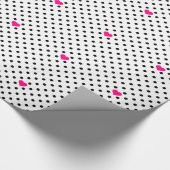 Polka Dots and Pink Hearts Cadeaupapier (Hoek)