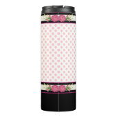 Polka Dots and Poodle  Thermal Tumbler Thermosbeker (Achterkant)
