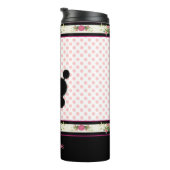 Polka Dots and Poodle  Thermal Tumbler Thermosbeker (Geroteerd rechts)