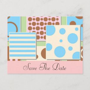 Polka Dots and Stripes Baby shower Uitnodiging