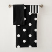 Polka Dots and Stripes Bad Handdoek (Insitu)