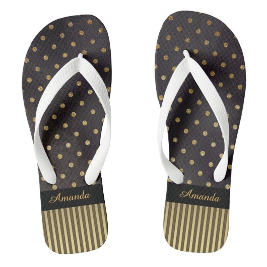 Polka Dots and Stripes Teenslippers (Voetbed)