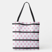 Polka Dots and Stripes Tote Bag (Achterkant)