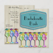 Polka Dots and Trendy Tropical Umbrella Drink Kaart (Voorkant / Achterkant)