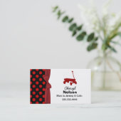 Polka Dots and Wagon Mammie Card Contactkaartje (Staand voorkant)