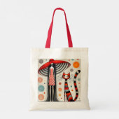 Polka Dots and Whiskers Tote Bag (Achterkant)