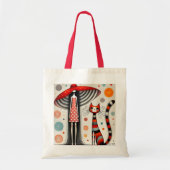 Polka Dots and Whiskers Tote Bag (Voorkant)
