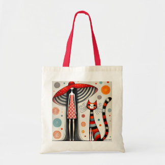 Polka Dots and Whiskers Tote Bag