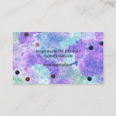 Polka Dots | Artistieke textuur achtergrond Visitekaartje (Achterkant)