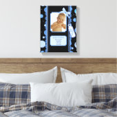 Polka Dots Baby Boy Canvas Afdruk (Insitu (Slaapkamer))