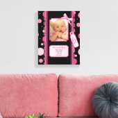 Polka Dots Baby Girl Canvas (Insitu (Woonkamer))