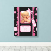 Polka Dots Baby Girl Canvas (Insitu (Houten vloer))