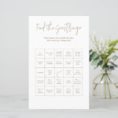 Polka Dots Baby Guest Bingo Baby shower Game (Staand voorkant)