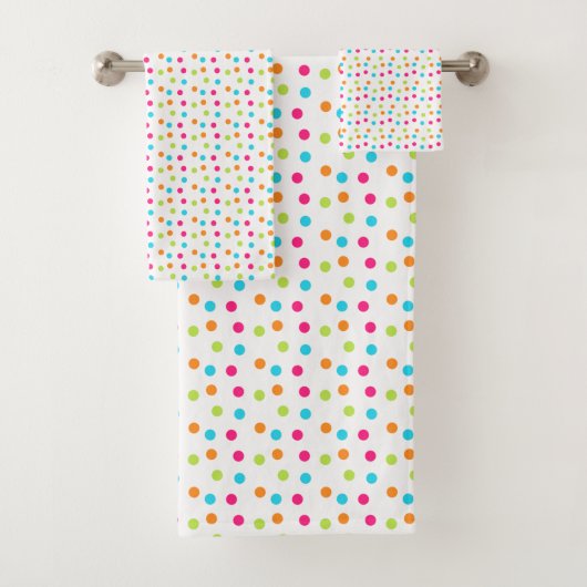 Polka Dots Bad Handdoek (Insitu)