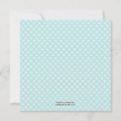 Polka Dots Baptism/Christening Uitnodiging (Achterkant)