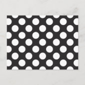 Polka Dots Black en White Briefkaart (Voorkant)