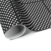 Polka Dots Black en White Cadeaupapier (Rol Hoek)