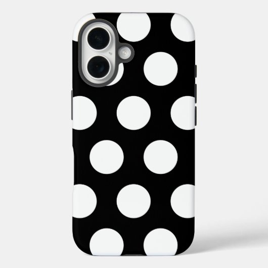 Polka Dots Black en White Case-Mate iPhone Case (Achterkant)
