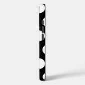 Polka Dots Black en White Case-Mate iPhone Case (Achterkant / Links)