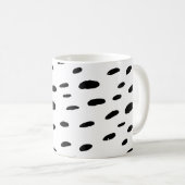 Polka Dots Black Polka Dots Dalmatian Pattern Koffiemok (Voorkant rechts)