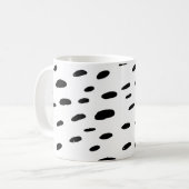 Polka Dots Black Polka Dots Dalmatian Pattern Koffiemok (Voorkant links)