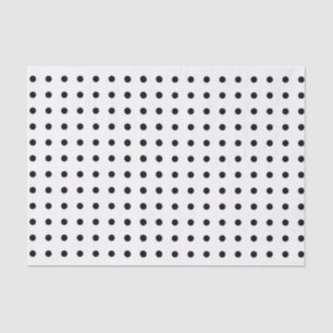 Polka Dots Black & White Transparant-weefselpapier Tissuepapier