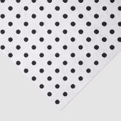 Polka Dots Black & White Transparant-weefselpapier Tissuepapier (Detail)