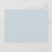 Polka Dots Blauw/Bruin · Aankondiging Baby (Achterkant)