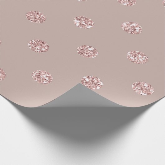 Polka Dots Blush Roos Powder Swarovski Crystals Cadeaupapier (Hoek)