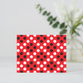 Polka dots briefkaart (Staand voorkant)