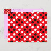 Polka dots briefkaart (Voorkant / Achterkant)
