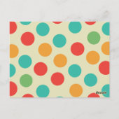 Polka Dots Briefkaart (Achterkant)