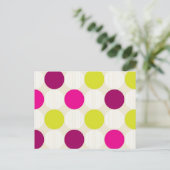 Polka Dots Briefkaart (Staand voorkant)