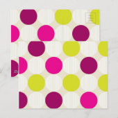 Polka Dots Briefkaart (Voorkant / Achterkant)