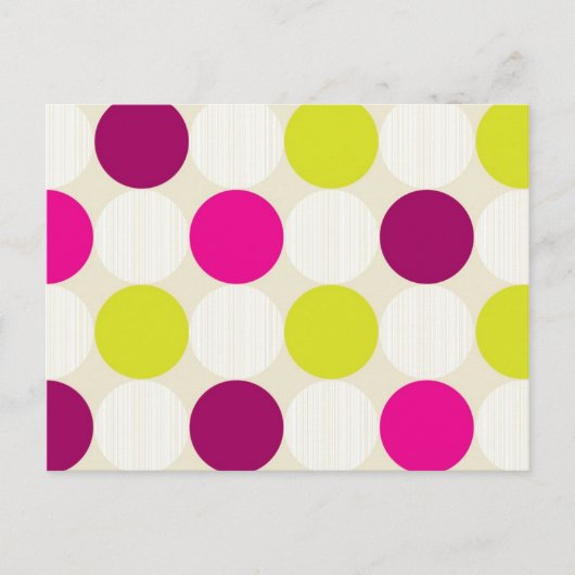 Polka Dots Briefkaart (Voorkant)