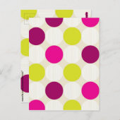 Polka Dots Briefkaart (Voorkant / Achterkant)