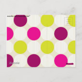 Polka Dots Briefkaart (Achterkant)