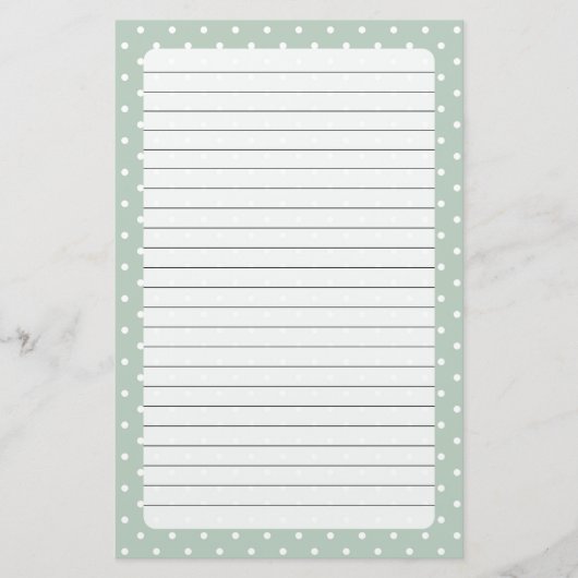 Polka Dots Briefpapier (Voorkant)