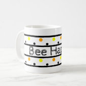 Polka Dots Bumble Bee Koffiemok (Voorkant links)