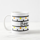 Polka Dots Bumble Bee Koffiemok (Links)