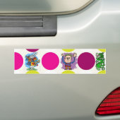 Polka Dots Bumpersticker (Op auto)