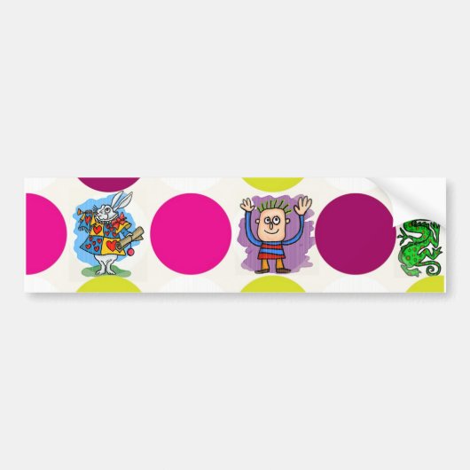 Polka Dots Bumpersticker (Voorkant)