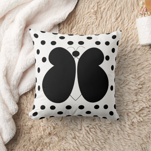 Polka Dots Butterfly Kussen (Deken)