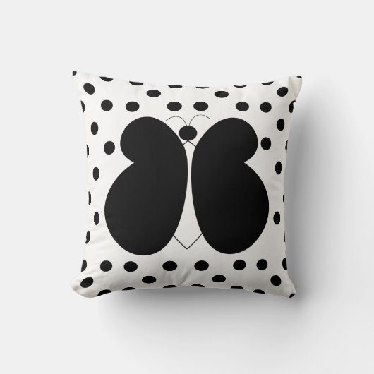 Polka Dots Butterfly Kussen (Voorkant)