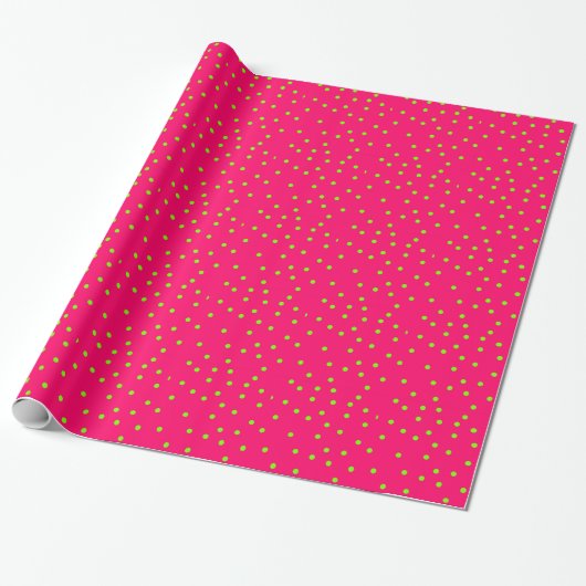 Polka dots cadeaupapier (Uitgerold)