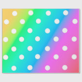 Polka Dots Cadeaupapier (Vlak)