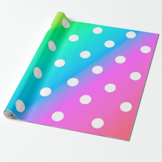 Polka Dots Cadeaupapier (Uitgerold)